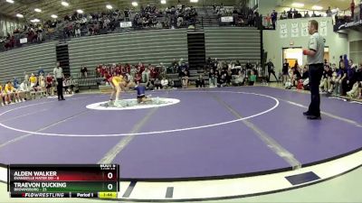 106 lbs Semis & 1st Wrestleback (8 Team) - Traevon Ducking, Brownsburg vs Alden Walker, Evansville Mater Dei