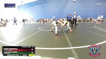 90 lbs Cons. Round 2 - Noah Sprenkle, South Dakota vs Brennan Leeds, Open Mats