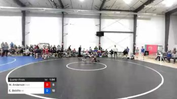 48 kg Quarterfinal - Miles Anderson, MWC Wrestling Academy vs Evan Boblits, M2 Gold