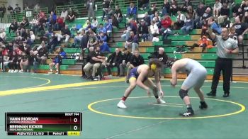 144 lbs Cons. Round 5 - Vann Riordan, Jackson (massillon) vs Brennan Kicker, Highland (medina)