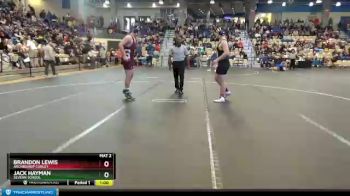 220 lbs Cons. Round 4 - Brandon Lewis, Archbishop Curley vs Jack Hayman, Severn School