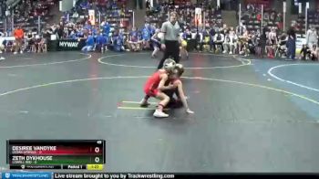 49 lbs Round 3 (4 Team) - Desiree Vandyke, Cedar Springs vs Zeth Dykhouse, Lowell Red