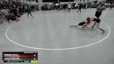 70 lbs Cons. Round 2 - Parker Schulz, Viking Wrestling Club (IA) vs Mason Proctor, Team Action Wrestling Club