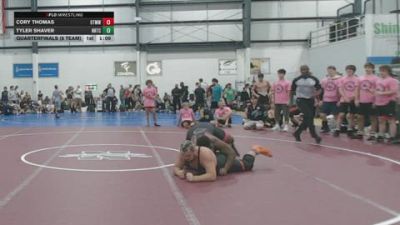 285 lbs Quarterfinals (8 Team) - Cory Thomas, OTM WALTERS WRESTLING vs Tyler Shaver, NOKE RTC