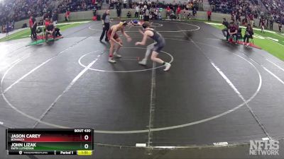 120 lbs Quarterfinal - Jason Carey, Bonanza vs John Lizak, Faith Lutheran