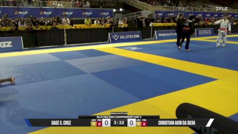 Sage X. Cruz vs Christian Akin Da Silva 2026 Pan Kids Jiu-Jitsu IBJJF Championship