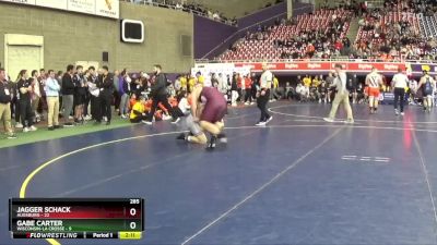 285 lbs Semis & 3rd Wb (16 Team) - Jagger Schack, Augsburg vs Gabe Carter, Wisconsin-La Crosse