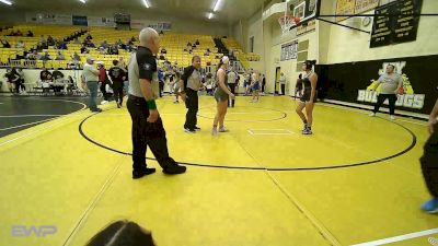 126 lbs Semifinal - Allie McCall, Fort Gibson vs Aderlyn Cerda, Tahlequah Wrestling Club