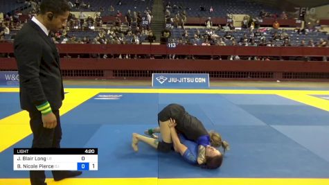 Jacqueline Blair Long vs Brooke Nicole Pierce 2024 Pan IBJJF Jiu-Jitsu No-Gi Championship