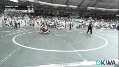 Quarterfinal - Bennett Flores, Hornet Wrestling Club vs Zayden Agee, Jay Wrestling Club