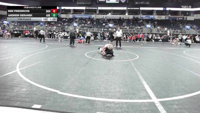 174 lbs 7th Place - Ben Friedrichs, Sauk Centre vs Andrew Beranek, Ashland-Greenwood