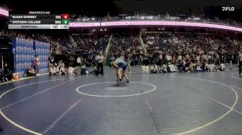 3A 132 lbs Semifinal - Stetson Collins, West Rowan High School vs Elijah Dorsey, Dudley