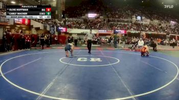 G - 170 lbs Cons. Semi - Olive Hoffman, Missoula Hellgate Girls vs Carly Wacker, Custer Co. (Miles City) Girls