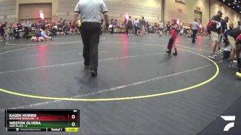 44 lbs Round 2 (6 Team) - Weston Olvera, Ares Black vs Kasen Morris, Backyard Brawlers