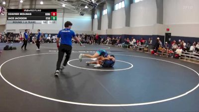135 lbs Round 1 (4 Team) - Xzavier Molinas, North DeSoto Wrestling Academy vs Jace Jackson, Best Trained X All American - Blue