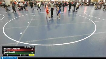 97 lbs Cons. Round 3 - Max Millage, IA vs Bradley Lazzerini, OK