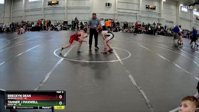 96 lbs Round 1 (8 Team) - Tanner J Maxwell, NOVA WC vs Breckyn Dean, Brawler Elite