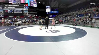 106 lbs Quarters - Spenser McCammon, IN vs Holten Crane, ID