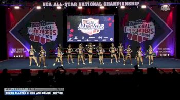 Texas Allstar Cheer and Dance - Riptide [2026 L2 Senior - D2 - A Day 1] 2026 NCA All-Star National Championship