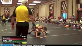 138 lbs Round 4 (6 Team) - Evan Cruz, Elite Athletic Club DZ vs Wyatt Stout, Southern Regional Black