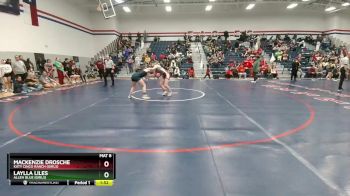 132 lbs 3rd Place Match - Mackenzie Drosche, Katy Cinco Ranch (Girls) vs Laylla Liles, Allen Blue (Girls)