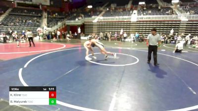 123 lbs Final - Kaige Kline, Touch Of Gold vs Burke Malyurek, Touch Of Gold