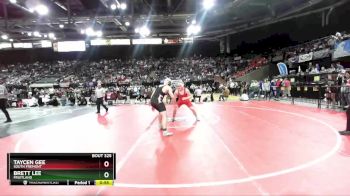 3A 195 lbs Cons. Round 3 - Taycen Gee, South Fremont vs Brett Lee, Fruitland