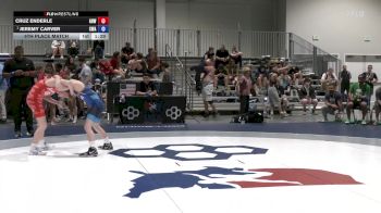 U15 GR - 52 lbs 5th Place Match - Cruz Enderle, Greater Heights Wrestling vs Jeremy Carver, Contenders Wrestling Academy