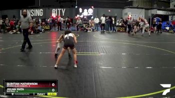 53 lbs Round 2 (4 Team) - Quintian Mathewson, Belding Black Knights vs Julian Mata, Bad Bass