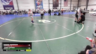 130 lbs Rd# 9- 2:15pm Saturday Final Pool - James Katona, PA Blue vs Maddix Anderson, SELECT Utah