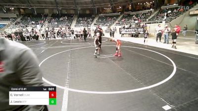 58 lbs Consi Of 8 #1 - Lorenzo Hawkins, Tulsa Blue T Panthers vs Beau Barnett, Cushing