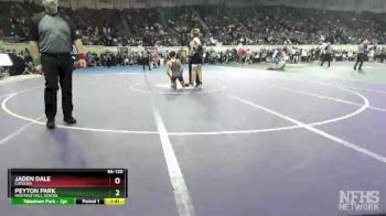 4A-120 lbs Champ. Round 1 - Peyton Park, Heritage Hall School vs Jaden Dale, Catoosa