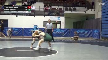 125 lbs Champ. Round 2 - Brady Mouser, Illinois Wesleyan vs Brett Birchman, Wartburg