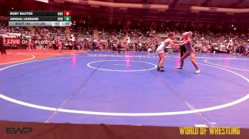 110 lbs 5th Place - Ruby Baxter, Hoisington Jr Cardinals vs Abigail LeGrand, Sperry Wrestling Club
