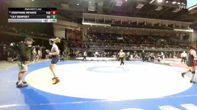 130 lbs Cons. Round 5 - Josephine Infante, Pleasant Grove vs Lily Dempsey, River City