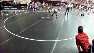 85 lbs 3rd Place Match - Bennett Gossman, Pioneer Wrestling Club vs Jayce Riggs, McCook Youth Wrestling Club