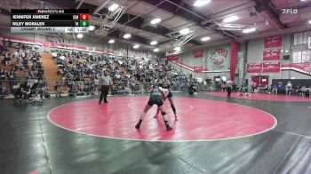 105 lbs Champ. Round 2 - Jennifer Jimenez, South El Monte vs Riley Morales, Trabuco Hills