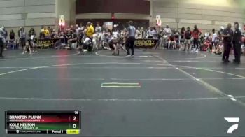 78 lbs Round 1 (6 Team) - Kole Nelson, The Funky Singlets vs Braxton Plunk, Aggression Legionaries