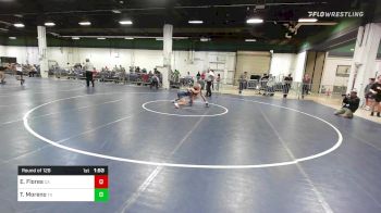 132 lbs Round Of 128 - Elijah Flores, CA vs Trebor Moreno, TX