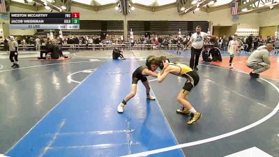53 lbs Rr Rnd 2 - Weston McCarthy, Falcons Wrestling Club - ESC vs Jacob Weideman, All I See Is Gold Academy Stripes - ESC