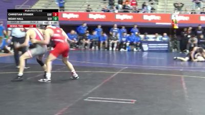 157 lbs Finals (2 Team) - Noah Hall, Olivet vs Christian Stanek, Central
