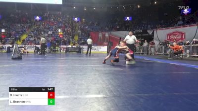 95 lbs Round Of 16 - Braiden Harris, Elco vs Liam Brannon, Danville