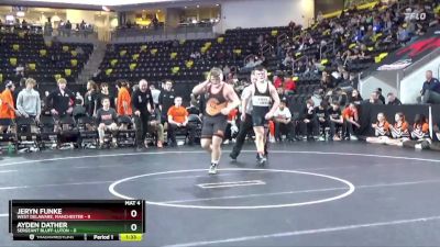 215 lbs Quarterfinal - Jeryn Funke, West Delaware, Manchester vs Ayden Dather, Sergeant Bluff-Luton