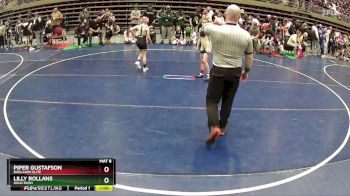 76 lbs Semifinal - Lilly Rollans, Gold Rush vs Piper Gustafson, Badlands Elite