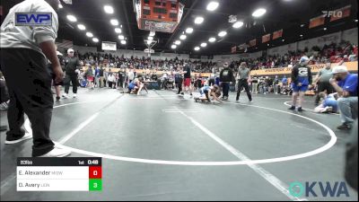 83 lbs 3rd Place - Elijah Alexander, Midwest City Bombers Youth Wrestling Club vs Daxon Avery, Lions Wrestling Academy