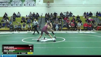 133 lbs Quarterfinal - David Saenz, Mt. San Antonio College vs Raul Jimenez, Cerritos College