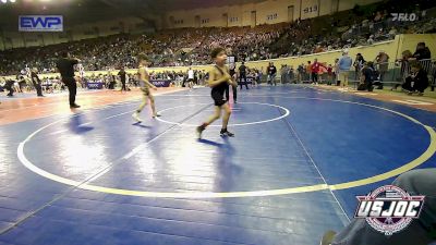 52 lbs Consi Of 16 #2 - Fernando Cerda, OKC Saints Wrestling vs Collin Gandee, NORTH DESOTO WRESTLING ACADEMY