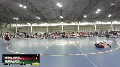 97 lbs Quarterfinals (8 Team) - Nathan Hewett, Sublime Wrestling Academy vs Deklen Aldrich, Middleton Wrestling Club