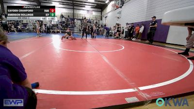 84-88 lbs Rr Rnd 3 - Cayden Crawford, Pawhuska Elks Takedown vs Emerson Rollings, Tulsa Blue T Panthers