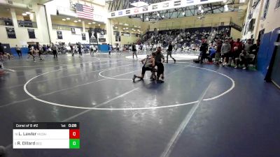 121 lbs Consi Of 8 #2 - Liam Lawler, Bishop McDevitt-Harrisburg vs Reef Dillard, Bethlehem Catholic